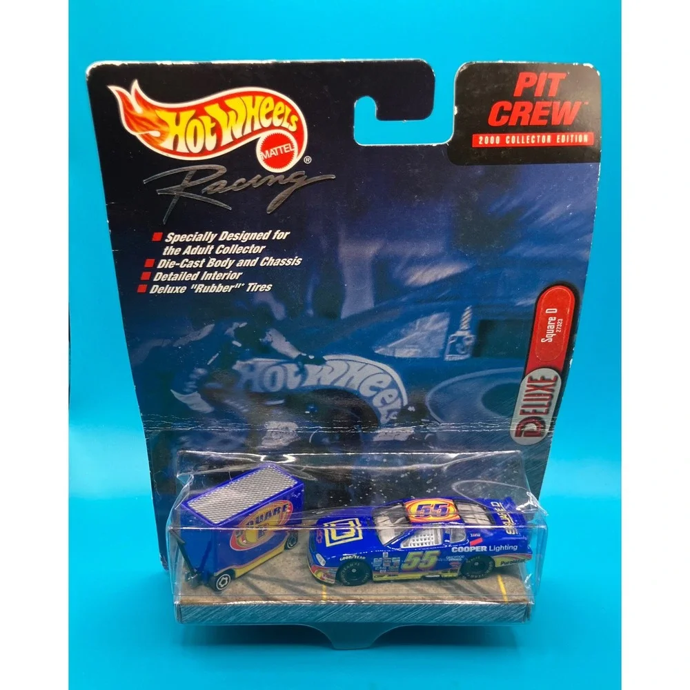 Hot Wheels Pit Crew Racing Adult 1:64 Blue Square D #55 Monte Carlo 2000 Edition